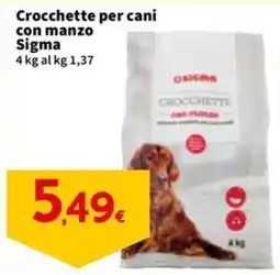 Sigma Crocchette per cani con manzo Sigma offerta