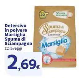 Sigma Detersivo in polvere Marsiglia Spuma di Sciampagna offerta