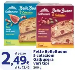 Sigma Fette BelleBuone 5 colazioni Galbusera offerta