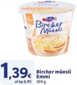 Sigma Bircher müesli Emmi offerta