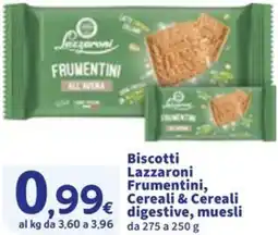 Sigma Biscotti Lazzaroni Frumentini, Cereali & Cereali digestive, muesli offerta