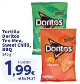 Sigma Tortilla Doritos Tex-Mex, Sweet Chilli, BBQ offerta