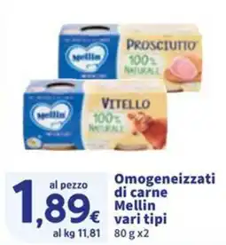 Sigma Omogeneizzati di carne Mellin offerta