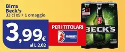 Sigma Birra Beck's offerta