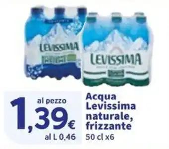 Sigma Acqua Levissima naturale, frizzante offerta