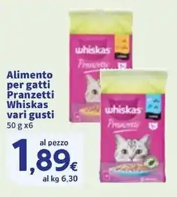 Sigma Alimento per gatti Pranzetti Whiskas offerta