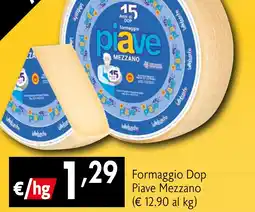 Eurospesa Formaggio Dop Piave Mezzano offerta