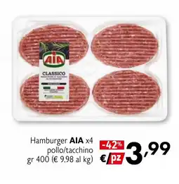 Eurospesa Hamburger AIA pollo/tacchino offerta