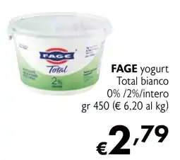 Eurospesa FAGE yogurt Total bianco 0% /2%/intero offerta