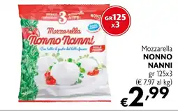 Eurospesa Mozzarella NONNO NANNI offerta