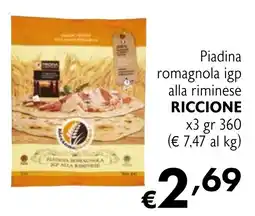 Eurospesa Piadina romagnola igp alla riminese RICCIONE offerta