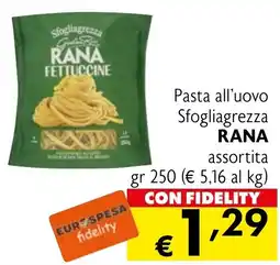 Eurospesa Pasta all'uovo Sfogliagrezza RANA offerta