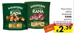Eurospesa Pasta fresca ripiena Gioiaverde RANA offerta
