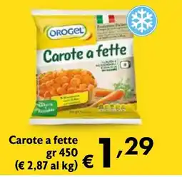Eurospesa OROGEL Carote a fette offerta
