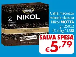 Eurospesa Caffè macinato miscela classica Nikol MOTTA offerta