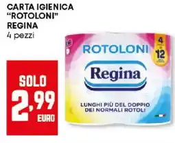 Panorama Carta igienica "rotoloni" REGINA offerta
