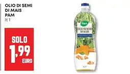 Panorama Olio di semi di mais PAM offerta