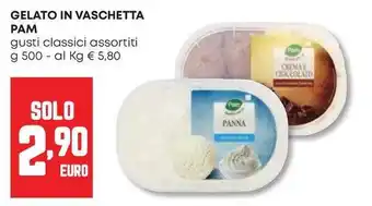 Panorama Gelato in vaschetta PAM offerta