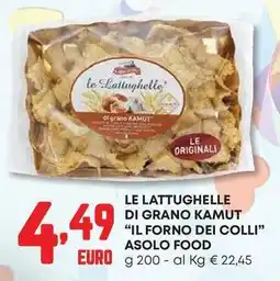 Panorama Le lattughelle di grano kamut "il forno dei colli" ASOLO FOOD offerta