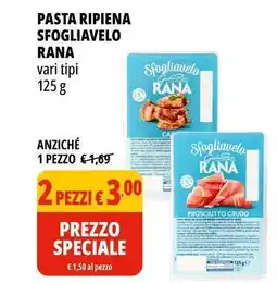 Tigros Pasta ripiena sfogliavelo RANA offerta