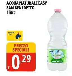 Tigros Acqua naturale easy SAN BENEDETTO offerta