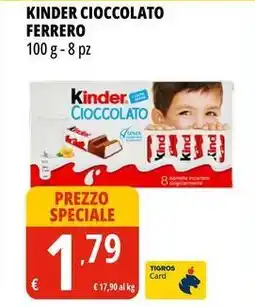 Tigros Kinder cioccolato FERRERO offerta