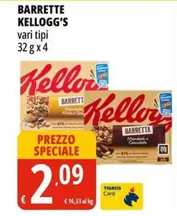 Tigros Barrette KELLOGG'S offerta