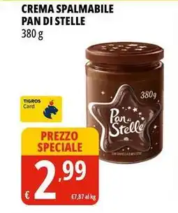 Tigros Crema spalmabile PAN DI STELLE offerta