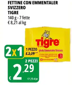 Tigros Fettine con emmentaler svizzero TIGRE offerta