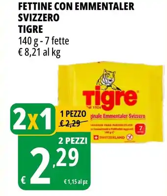Tigros Fettine con emmentaler svizzero TIGRE offerta