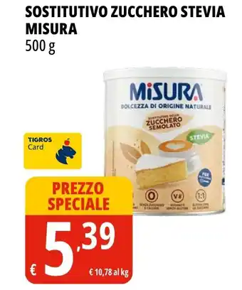 Sostitutivo zucchero stevia MISURA