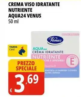 Crema viso idratante nutriente aqua 24 VENUS