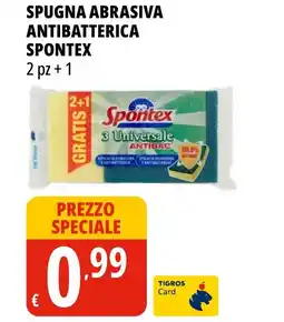 Tigros Spugna abrasiva antibatterica SPONTEX offerta