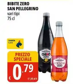 Tigros Bibite zero SAN PELLEGRINO offerta