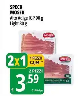 Tigros Speck moser alto adige igp, light offerta