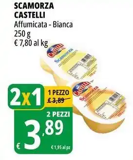 Scamorza castelli affumicata, bianca
