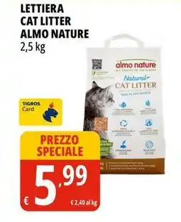 Tigros Lettiera cat litter ALMO NATURE offerta