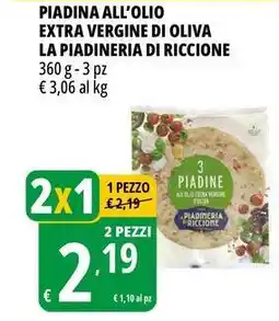Tigros Piadina all'olio extra vergine di oliva LA PIADINERIA DI RICCIONE offerta