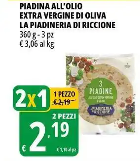 Piadina all'olio extra vergine di oliva LA PIADINERIA DI RICCIONE