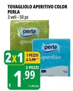 Tigros Tovagliolo aperitivo color PERLA offerta