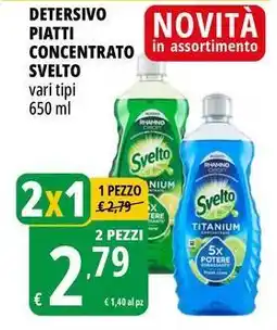 Tigros Detersivo piatti concentrato SVELTO offerta