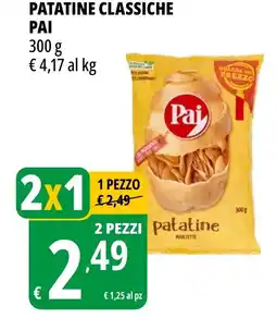 Tigros Patatine classiche PAI offerta