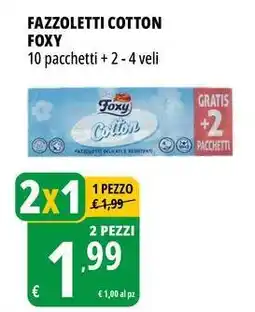 Tigros Fazzoletti cotton FOXY offerta