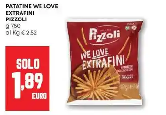 Pam Patatine we love extrafini PIZZOLI offerta