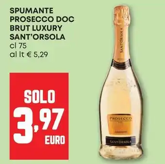 Spumante prosecco doc brut luxury SANT'ORSOLA