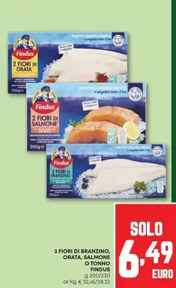 Pam 2 fiori di branzino, orata, salmone o tonno FINDUS offerta