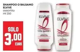 Pam Shampoo o balsamo ELVIVE offerta