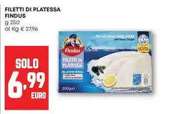 Pam Filetti di platessa FINDUS offerta