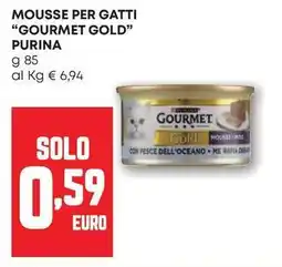 Pam Mousse per gatti "gourmet gold" PURINA offerta