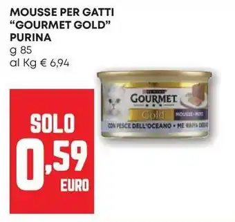 Pam Mousse per gatti "gourmet gold" PURINA offerta